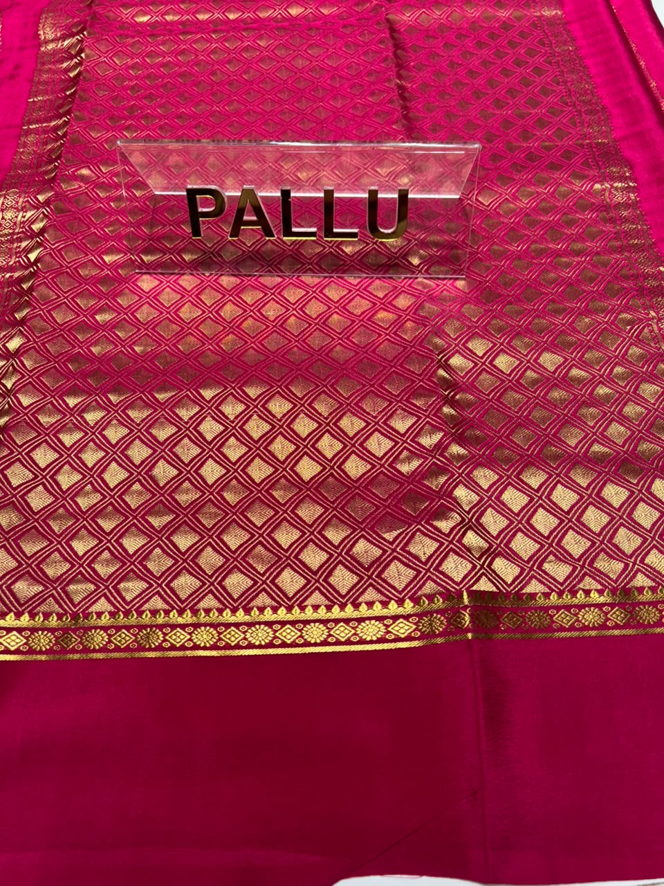 Pure Mysore Silk Saree.