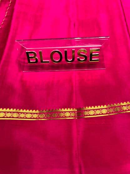 Pure Mysore Silk Saree.