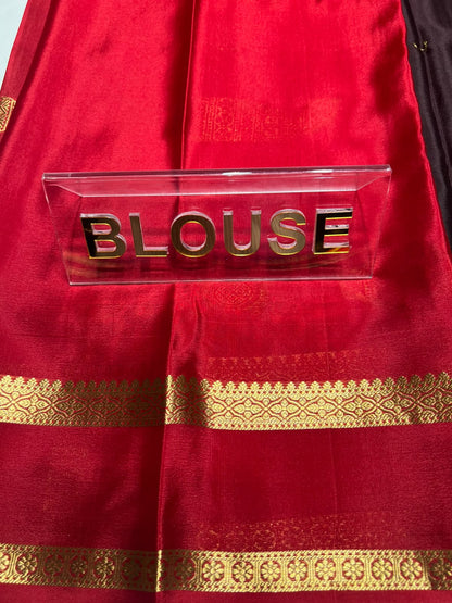 Pure Mysore Silk Saree ( 60 Grams )