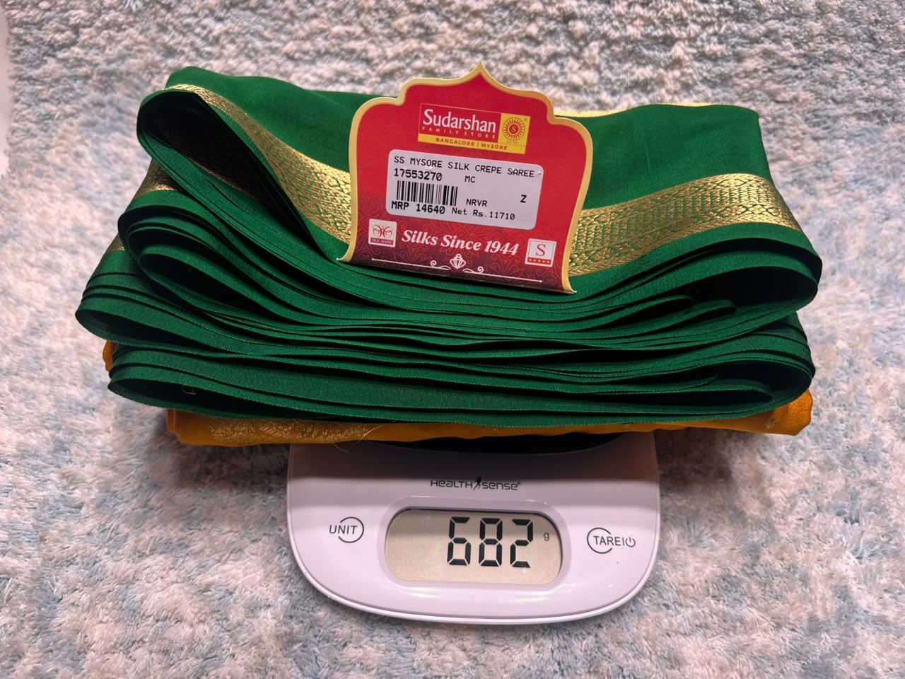 Pure Mysore Silk Saree.