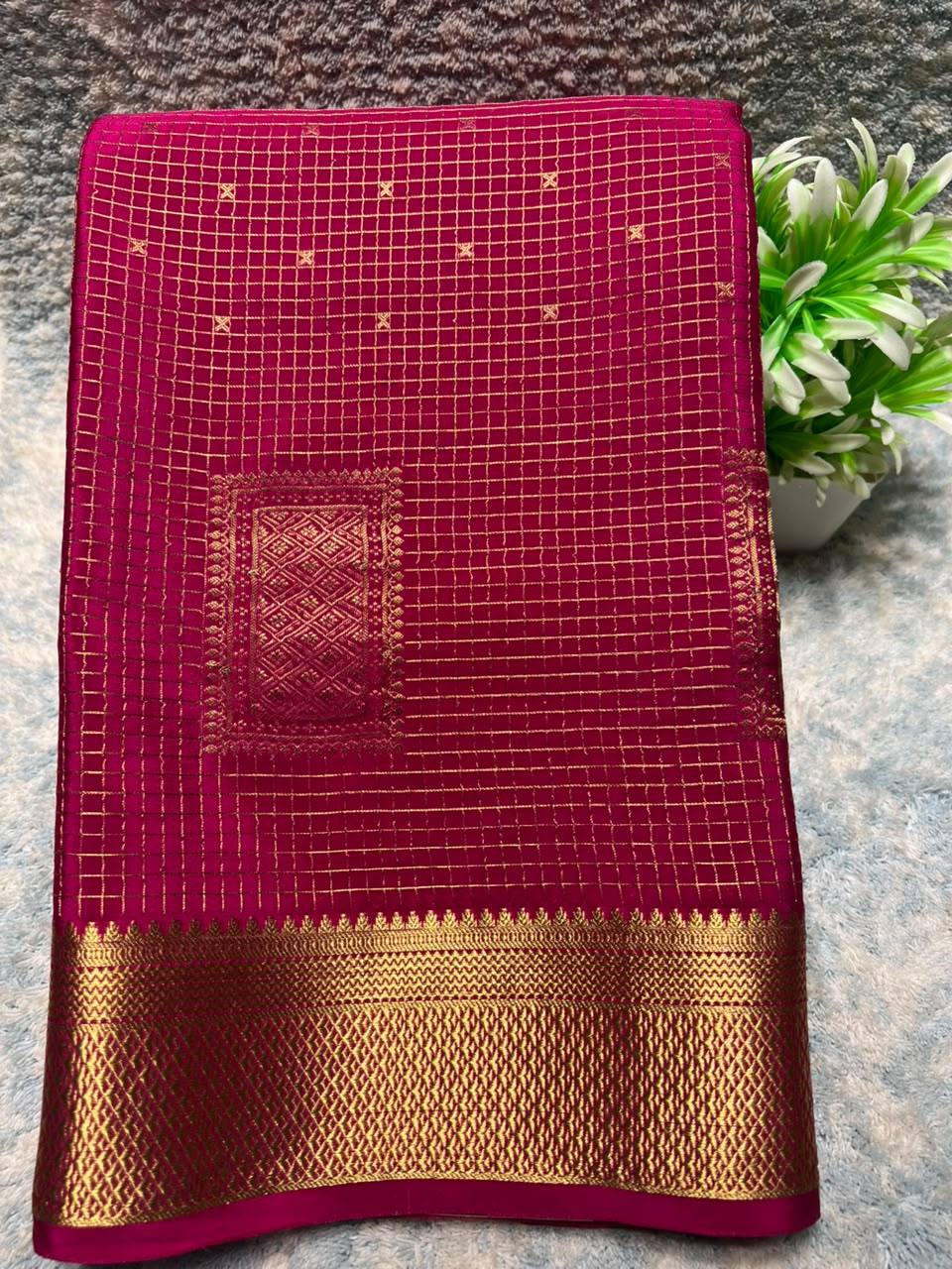 Pure Mysore Silk Saree.