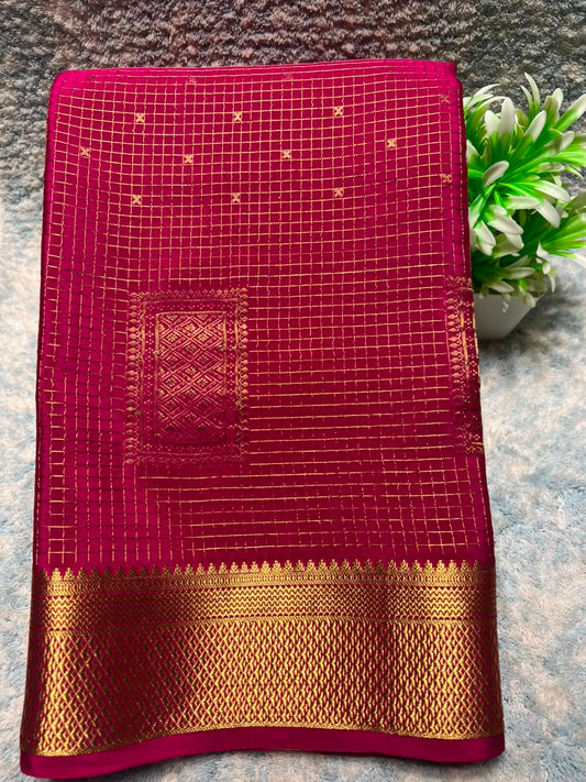 Pure Mysore Silk Saree.