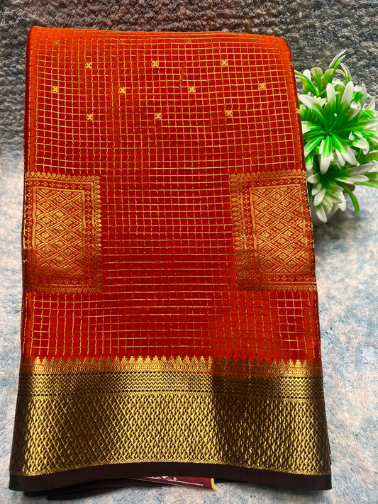 Pure Mysore Silk Saree.