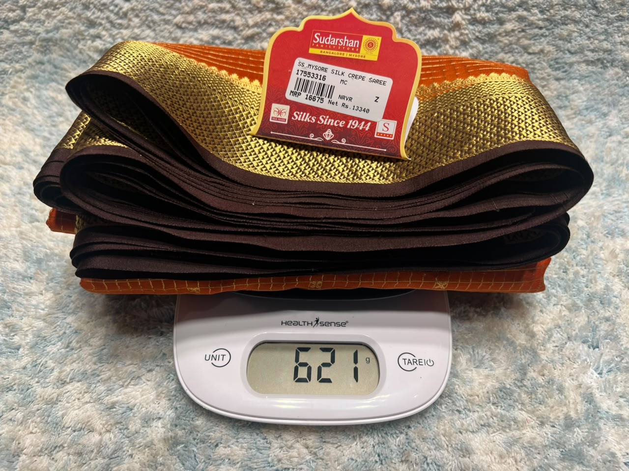 Pure Mysore Silk Saree.
