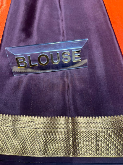 Pure Mysore Silk Saree.