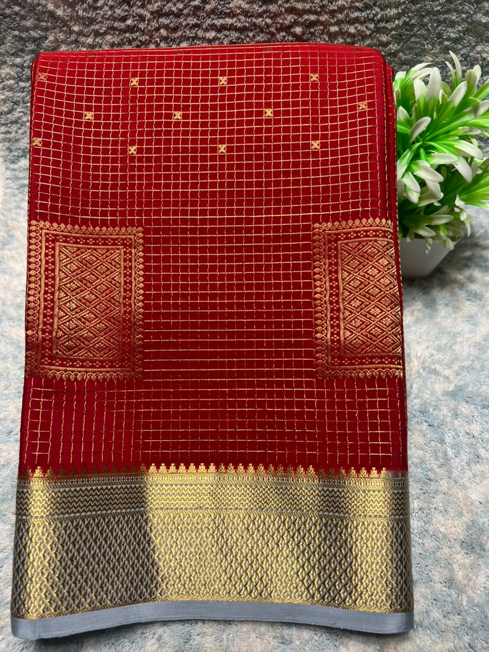 Pure Mysore Silk Saree.