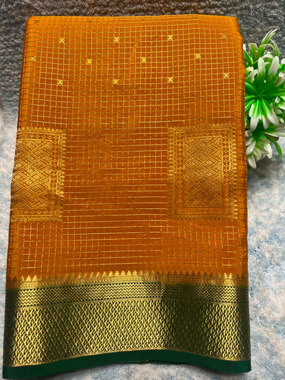 Pure Mysore Silk Saree.