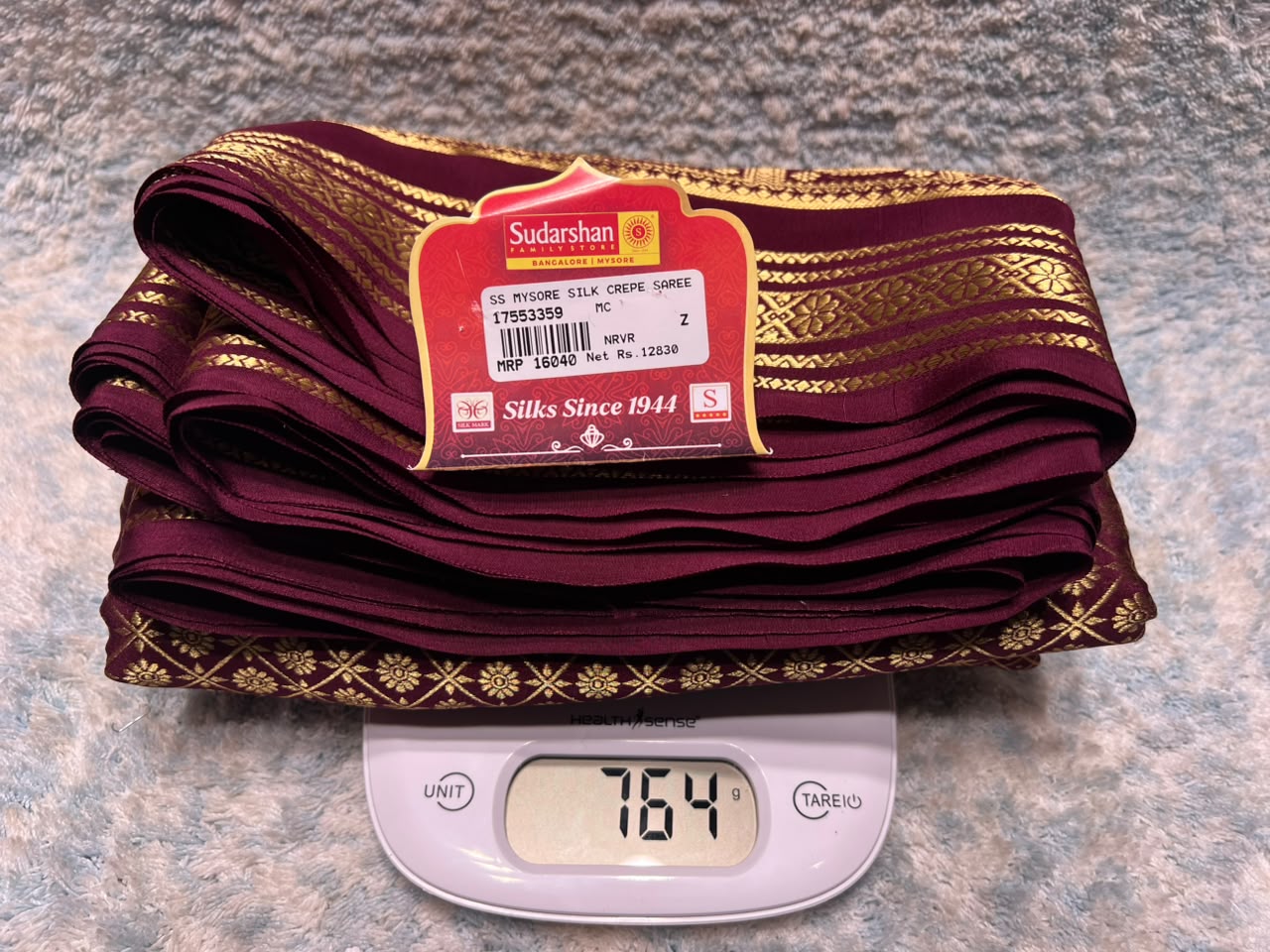 Pure Mysore Silk Saree.