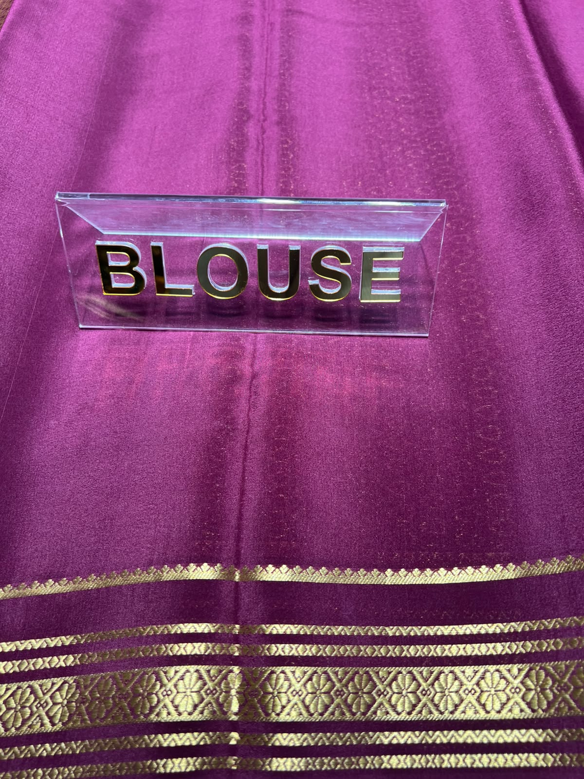 Pure Mysore Silk Saree.