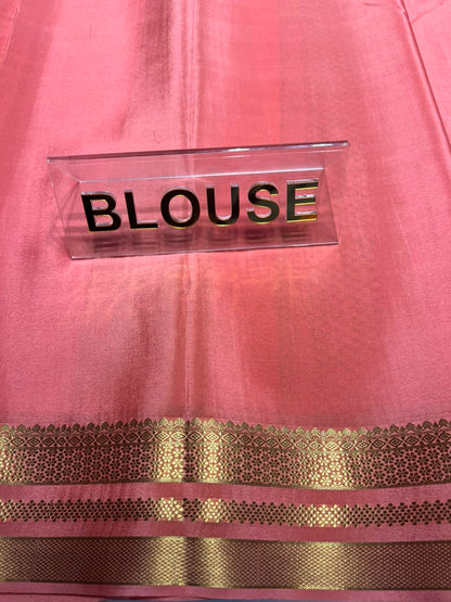 Pure Mysore Silk Saree.
