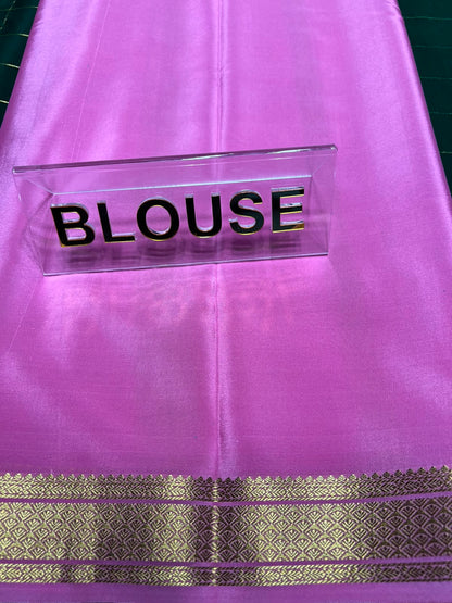 Pure Mysore Silk Saree.