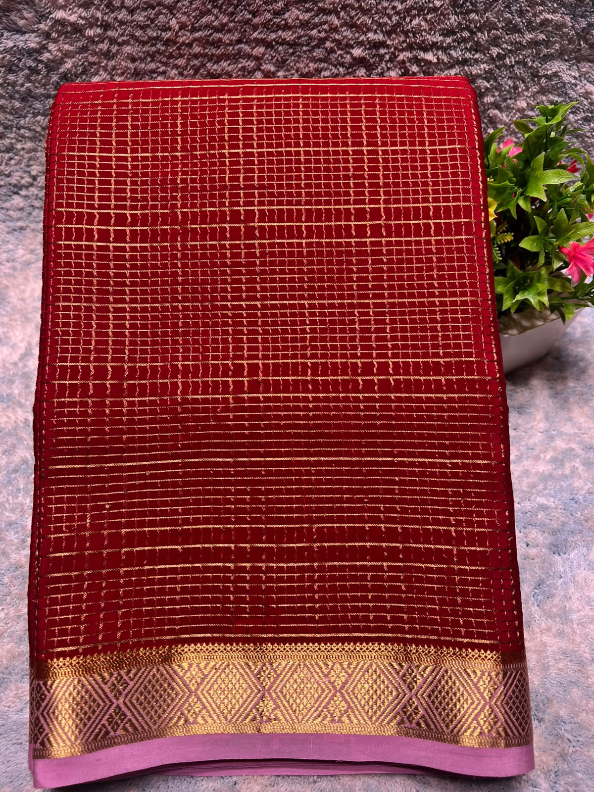 Pure Mysore Silk Saree.
