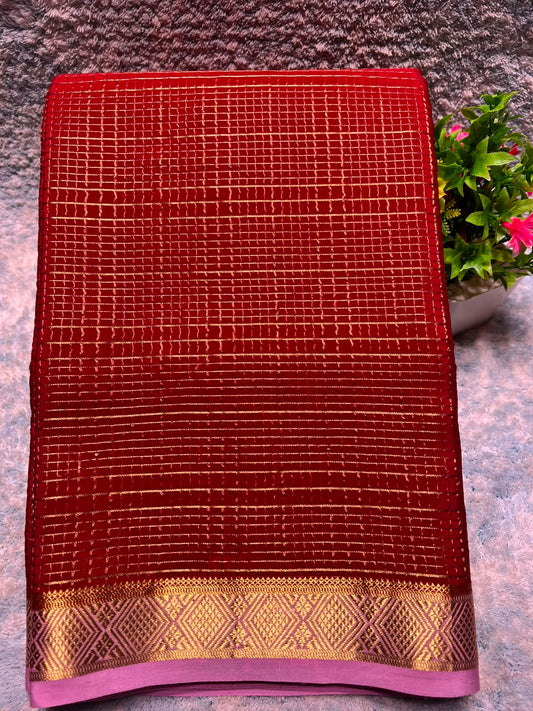 Pure Mysore Silk Saree.