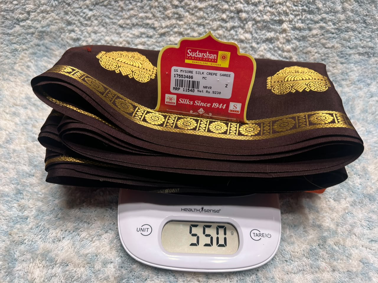 Pure Mysore Silk Saree.