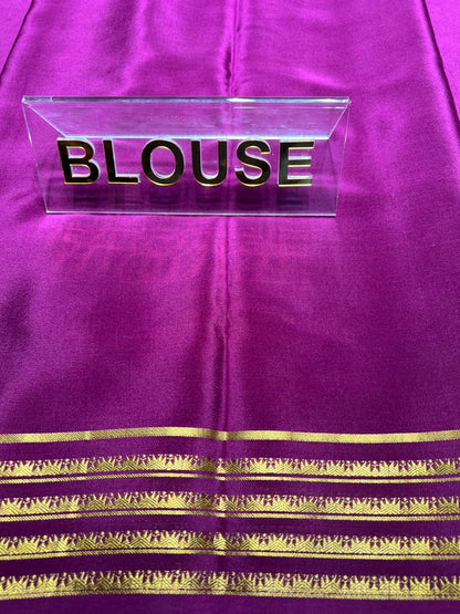 Pure Mysore Silk Saree.