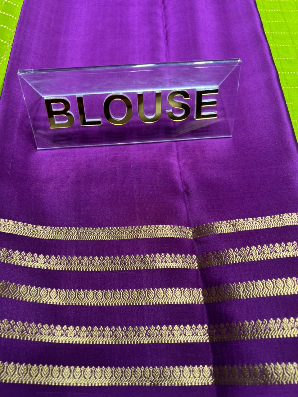 Pure Mysore Silk Saree.