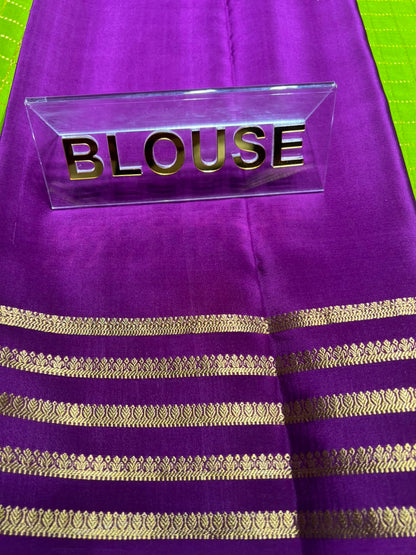Pure Mysore Silk Saree.