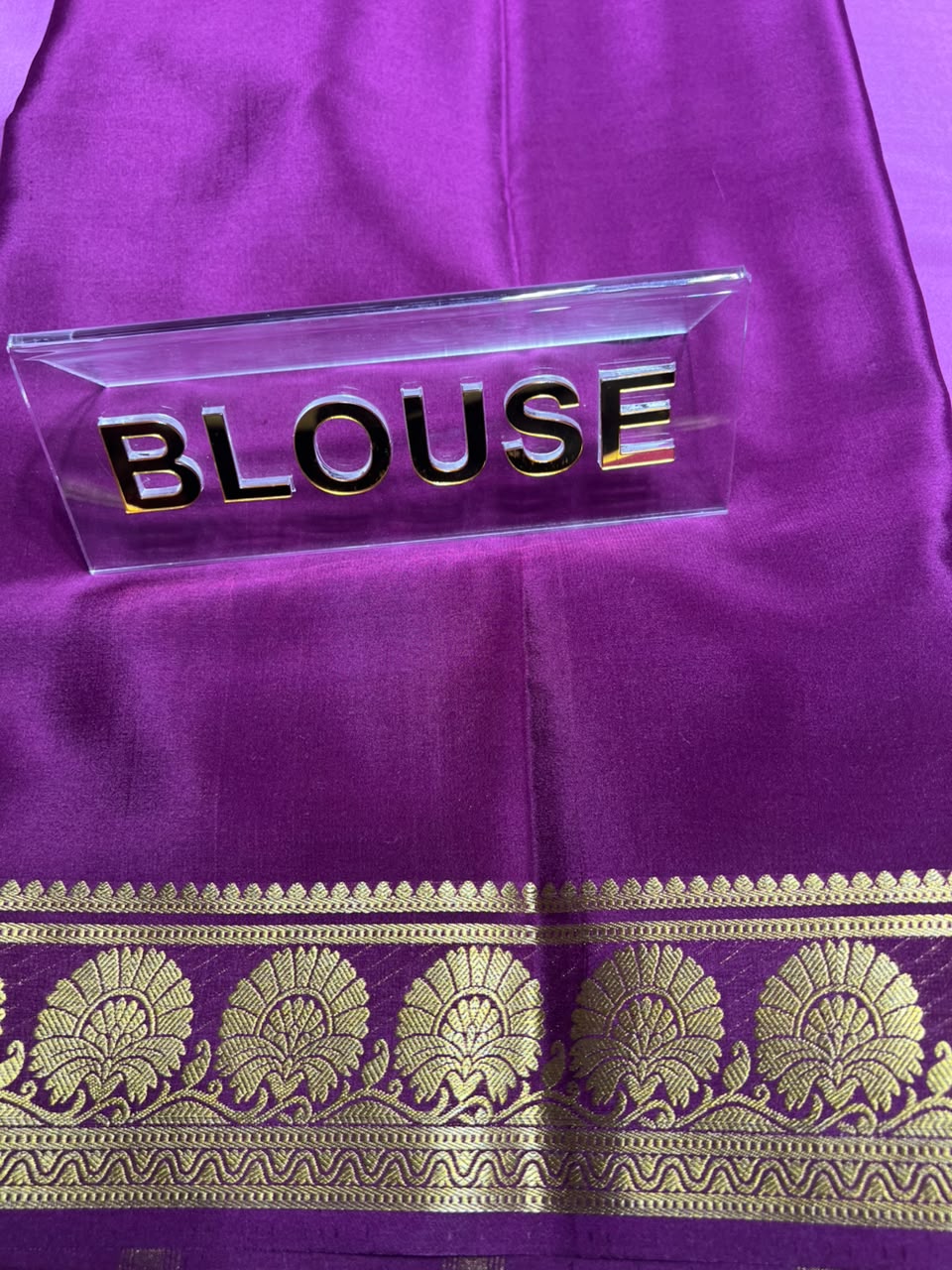 Pure Mysore Silk Saree.