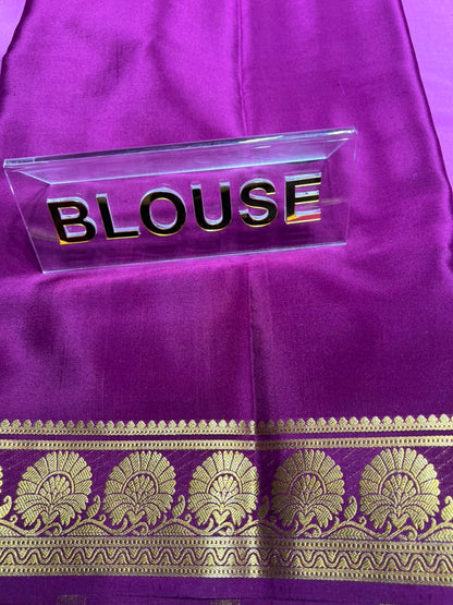 Pure Mysore Silk Saree.