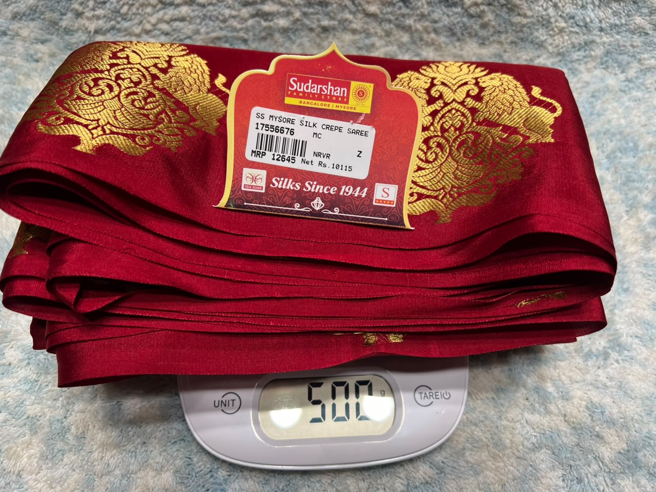 Pure Mysore Silk Saree.