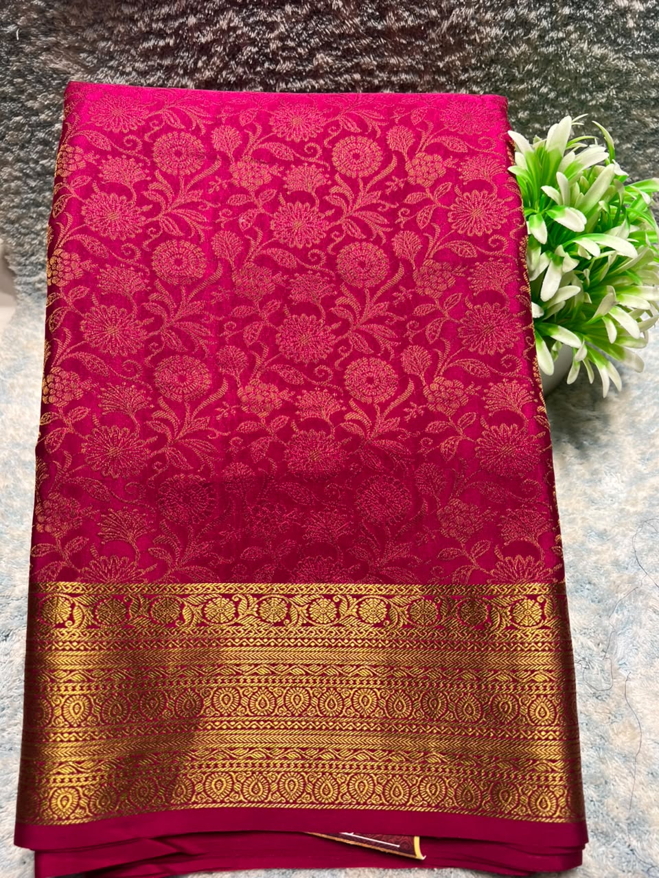 Pure Mysore Silk Saree.
