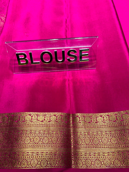 Pure Mysore Silk Saree.