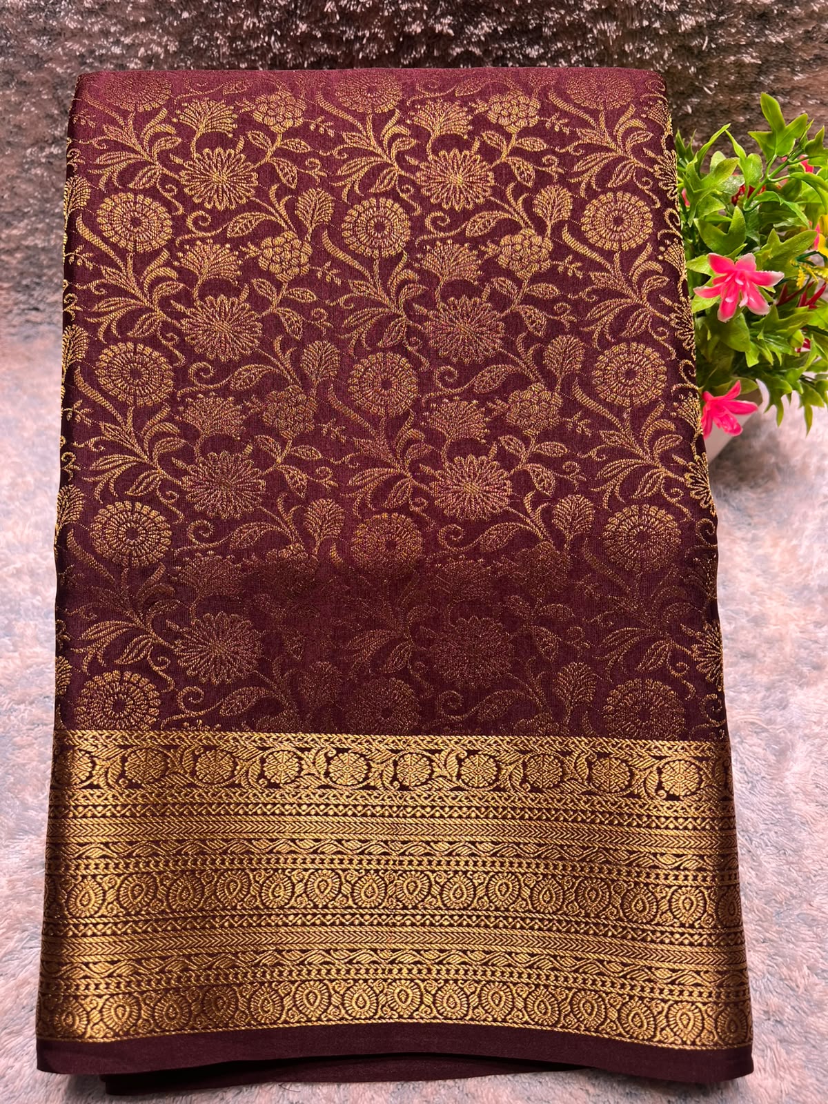 Pure Mysore Silk Saree.