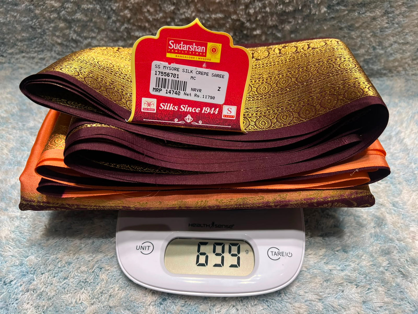 Pure Mysore Silk Saree.