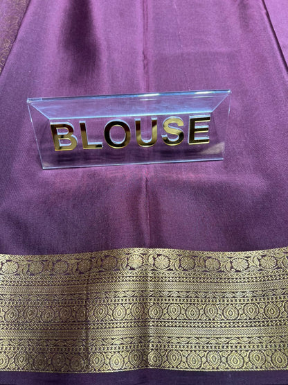Pure Mysore Silk Saree.