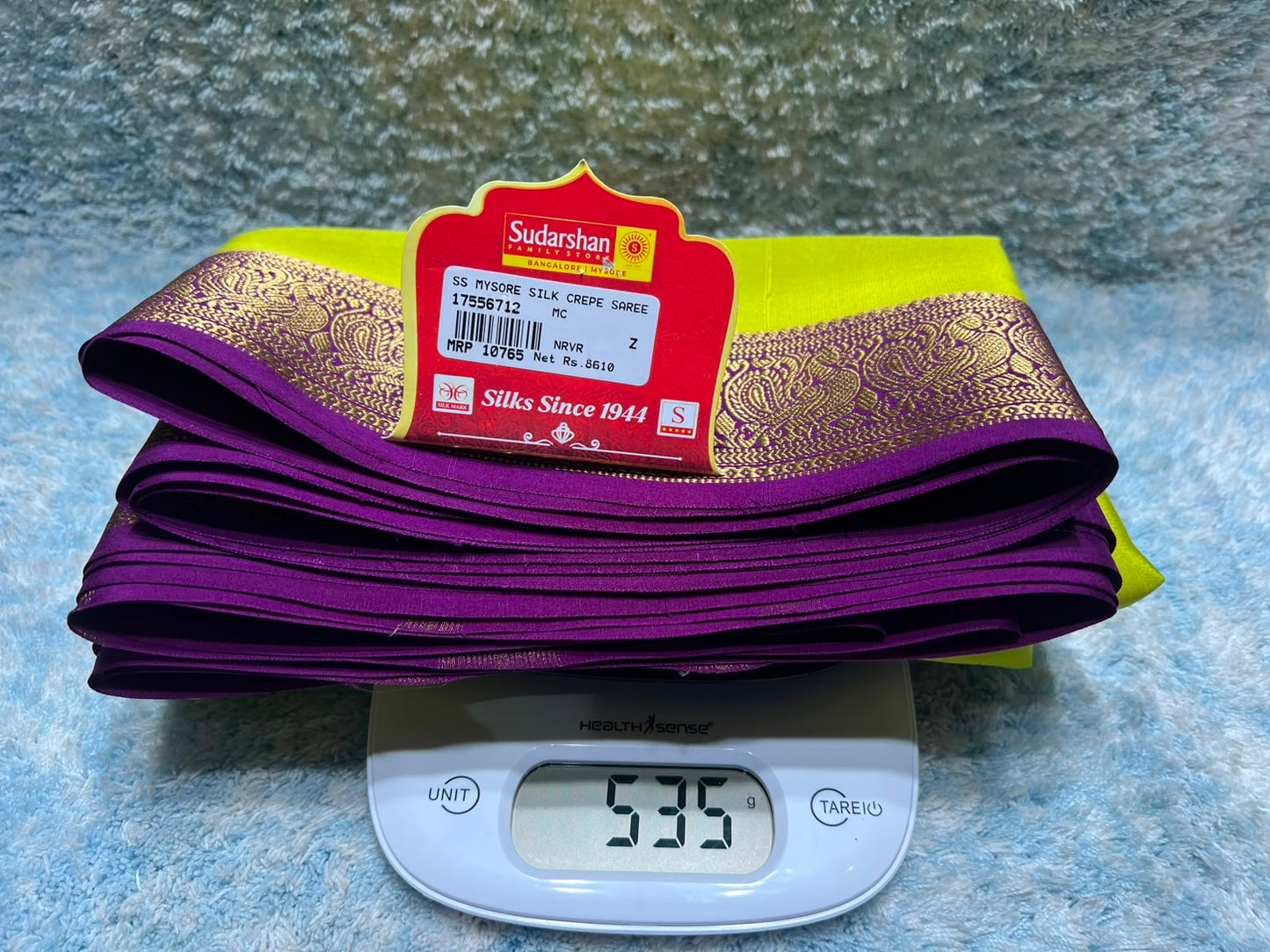 Pure Mysore Silk Saree.