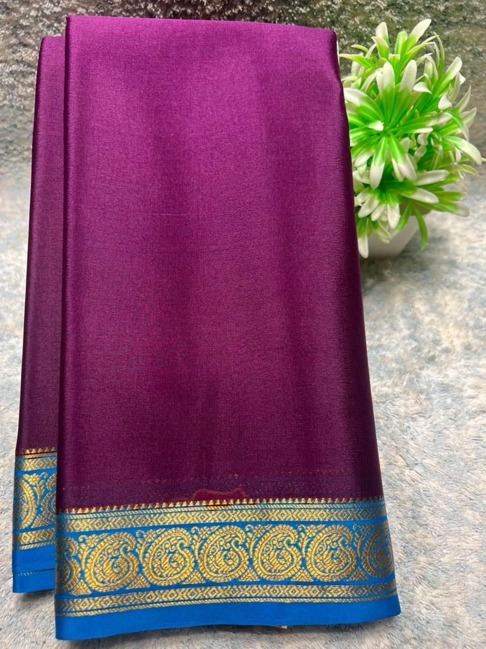 Pure Mysore Silk Saree ( 60 Grams )