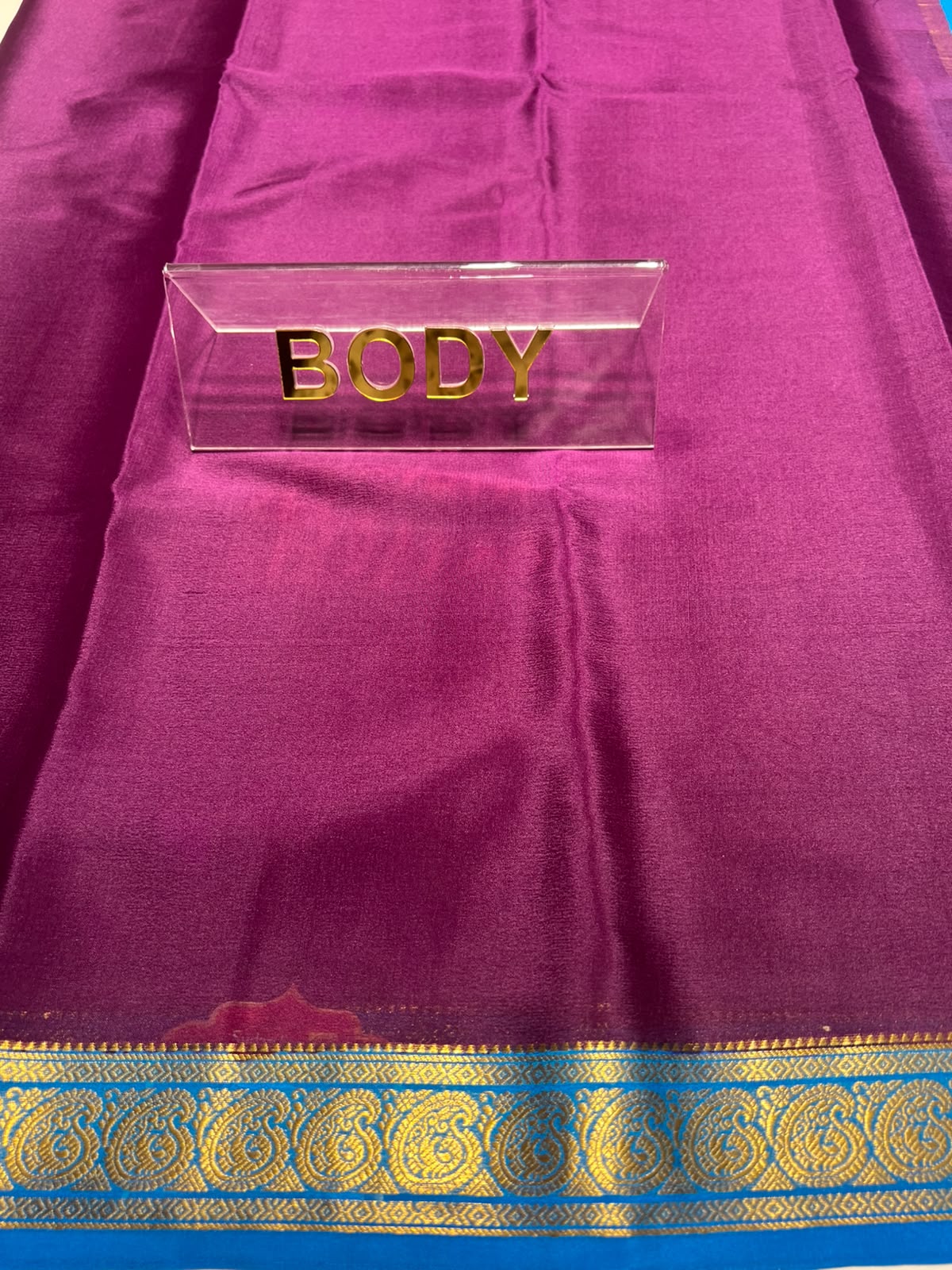 Pure Mysore Silk Saree ( 60 Grams )