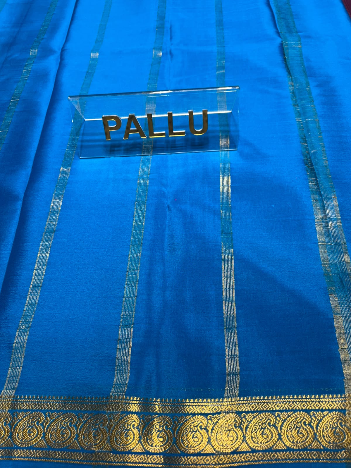 Pure Mysore Silk Saree ( 60 Grams )