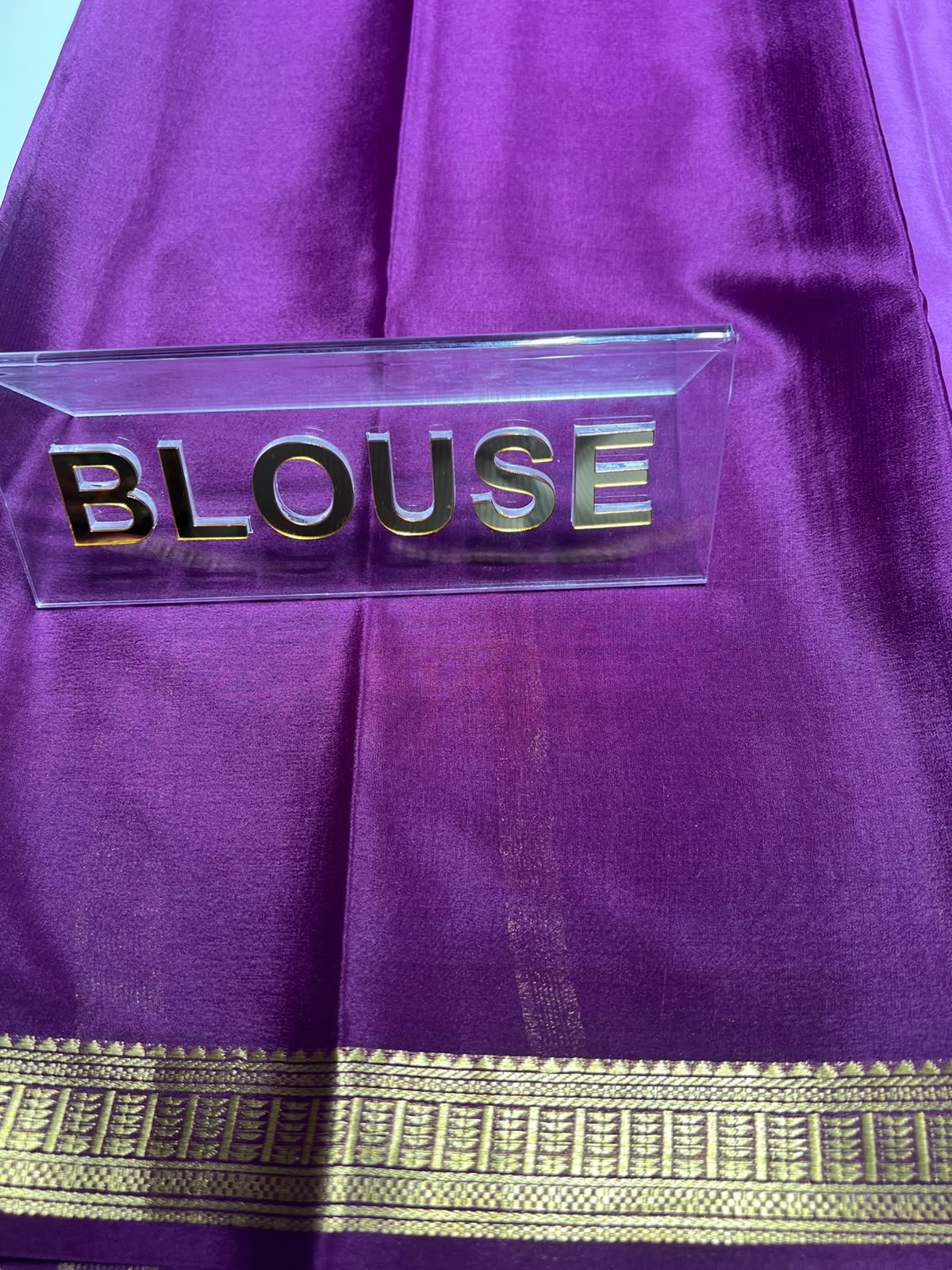 Pure Mysore Silk Saree ( 60 Grams )