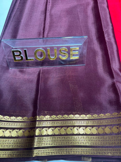 Pure Mysore Silk Saree ( 60 Grams )