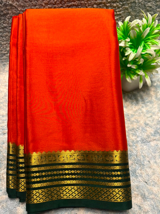 Pure Mysore Silk Saree ( 60 Grams )