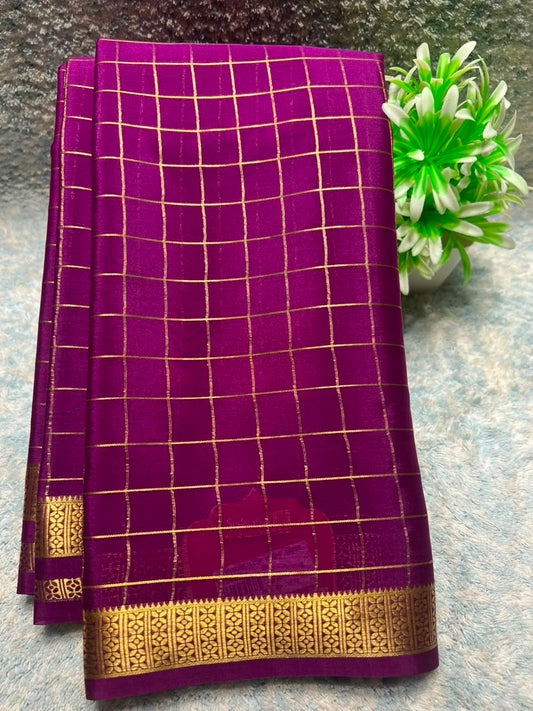 Pure Mysore Silk Saree ( 60 Grams )