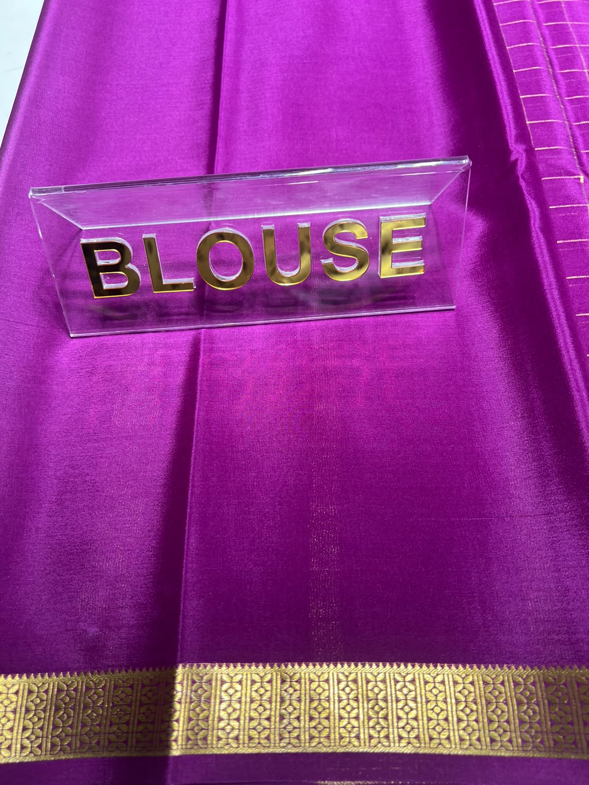 Pure Mysore Silk Saree ( 60 Grams )