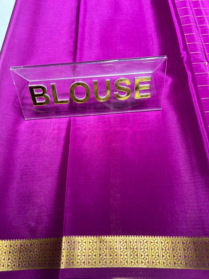 Pure Mysore Silk Saree ( 60 Grams )