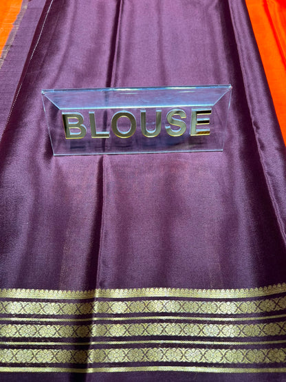 Pure Mysore Silk Saree ( 60 Grams )