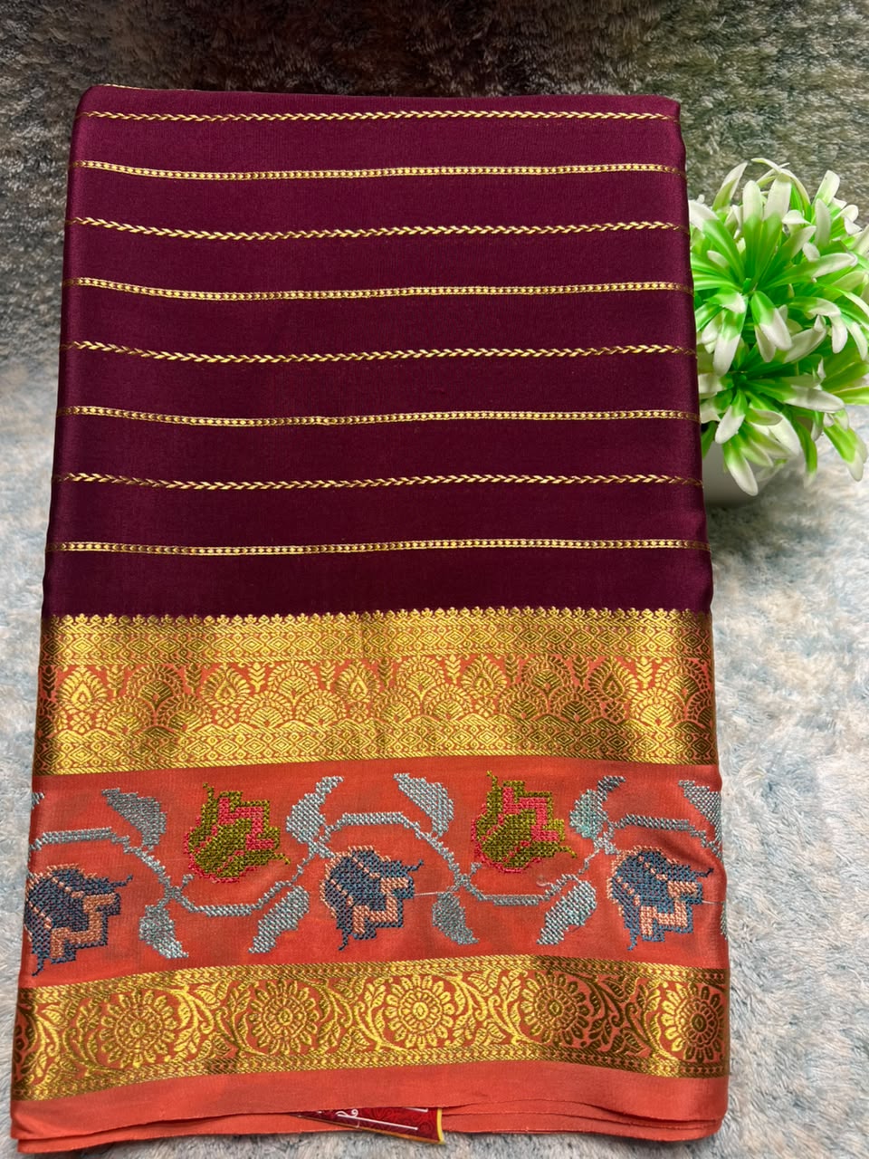 Pure Mysore Silk Saree.