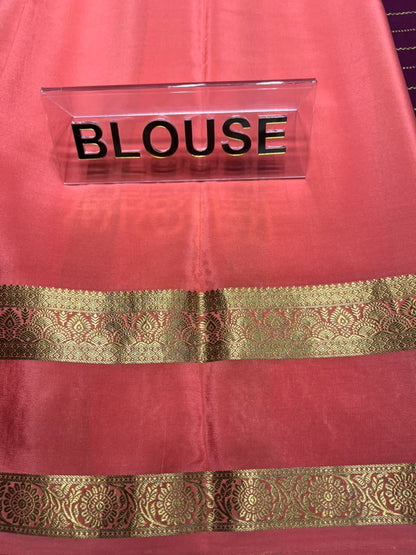 Pure Mysore Silk Saree.