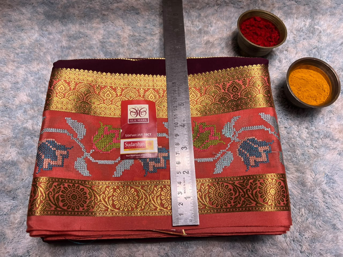 Pure Mysore Silk Saree.