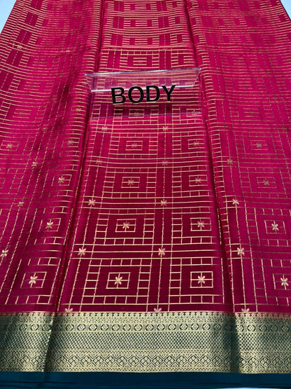 Pure Mysore Silk Saree.