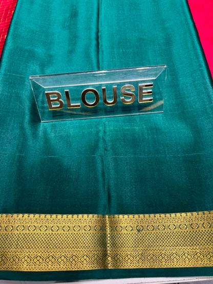 Pure Mysore Silk Saree.