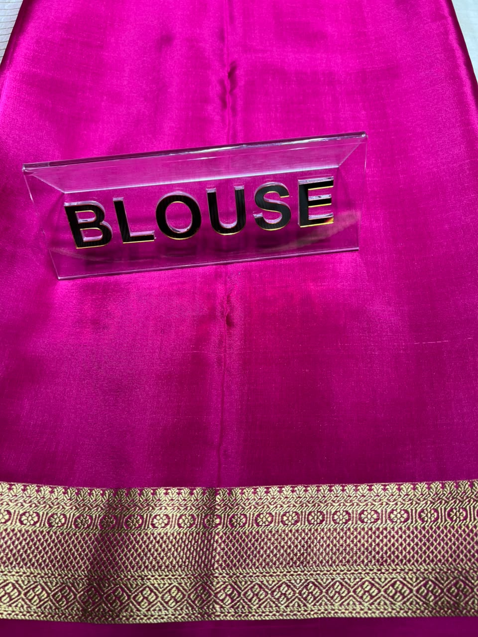 Pure Mysore Silk Saree.