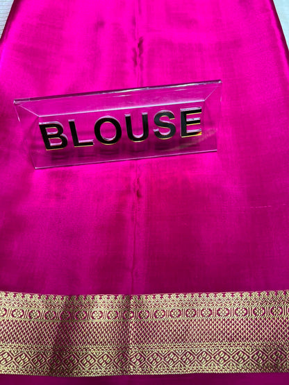 Pure Mysore Silk Saree.