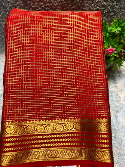 Pure Mysore Silk Saree.