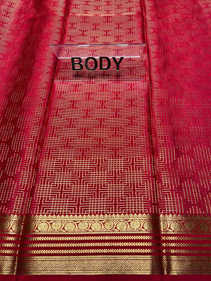 Pure Mysore Silk Saree.