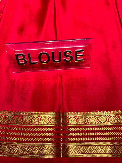 Pure Mysore Silk Saree.